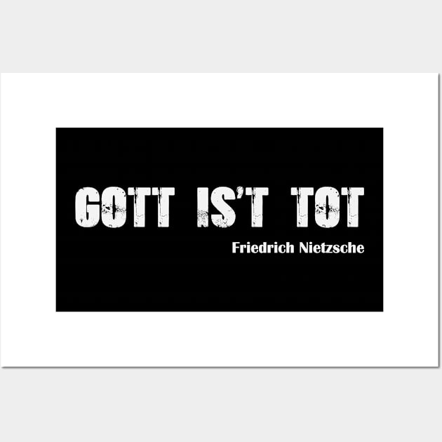 Gott Is't Tot Quote Friedrich Wall Art by Chelseaforluke